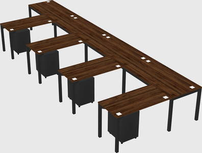 L-shaped desk
