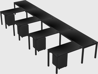 L-shaped desk
