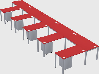 L-shaped desk