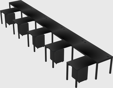 L-shaped desk