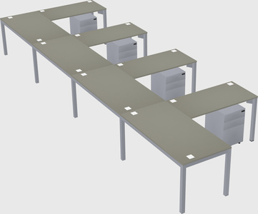 L-shaped desk