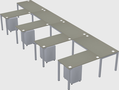 L-shaped desk