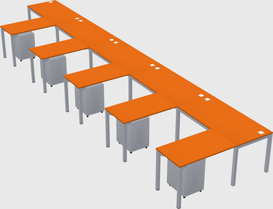 L-shaped desk