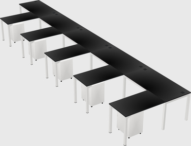 L-shaped desk