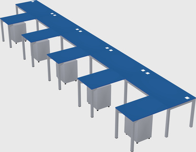 L-shaped desk