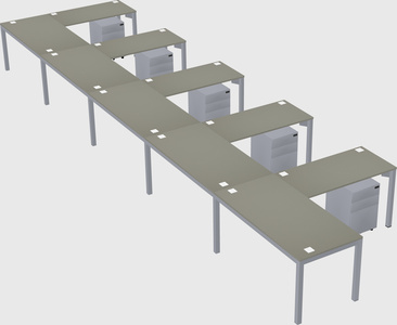 L-shaped desk