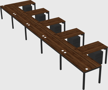 L-shaped desk