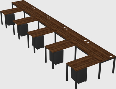 L-shaped desk