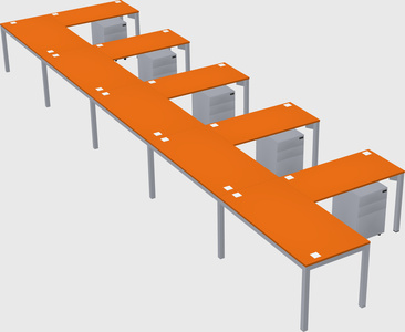L-shaped desk
