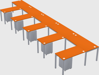 L-shaped desk