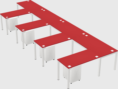 L-shaped desk