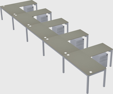 L-shaped desk