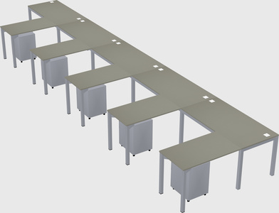 L-shaped desk