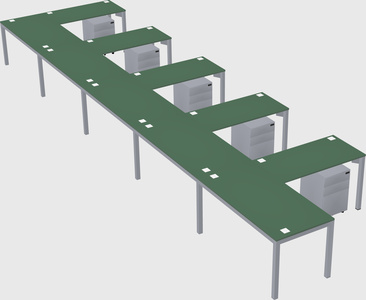 L-shaped desk
