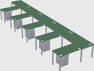 L-shaped desk