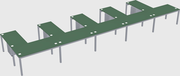L-shaped desk