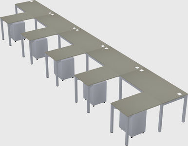 L-shaped desk