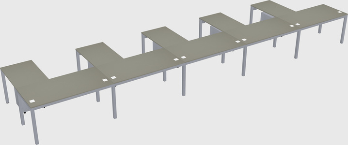 L-shaped desk
