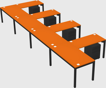 L-shaped desk