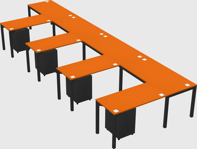 L-shaped desk