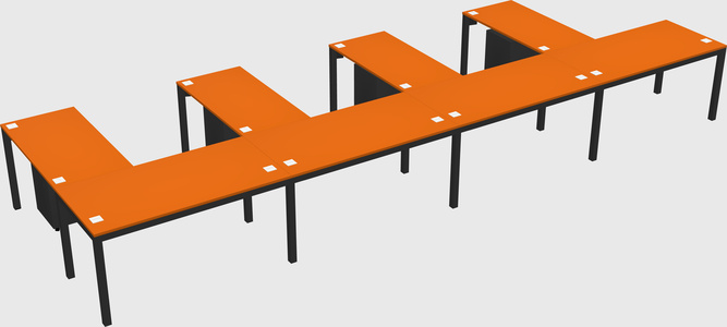 L-shaped desk