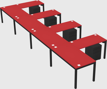 L-shaped desk
