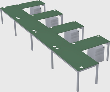 L-shaped desk
