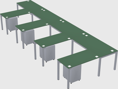 L-shaped desk