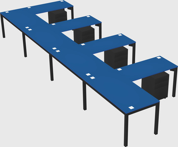 L-shaped desk