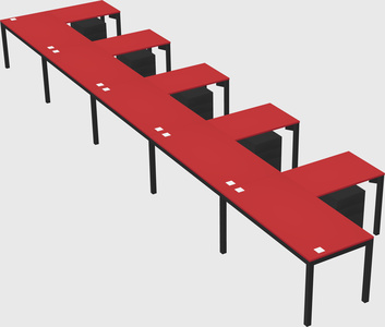 L-shaped desk