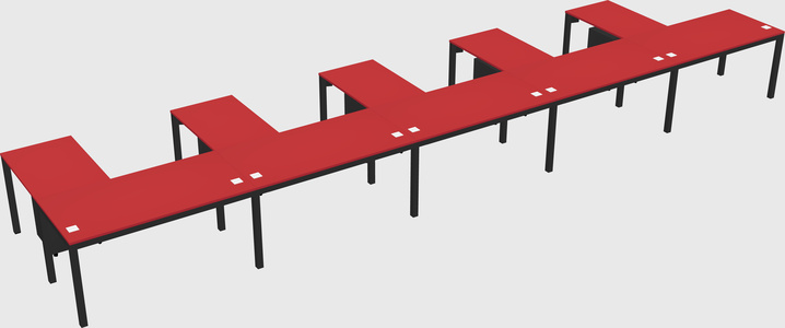 L-shaped desk