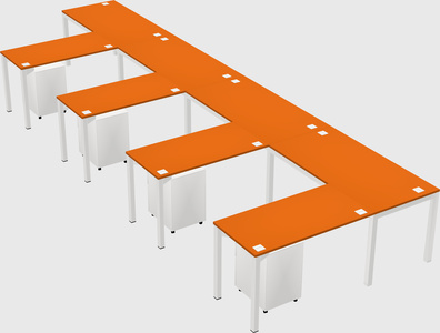 L-shaped desk