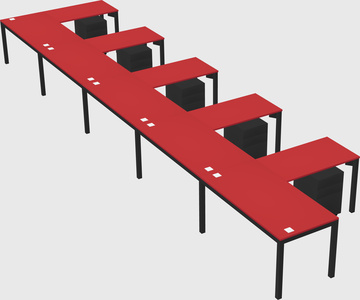 L-shaped desk