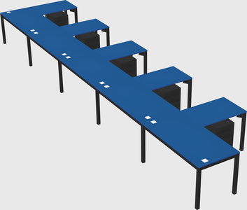L-shaped desk