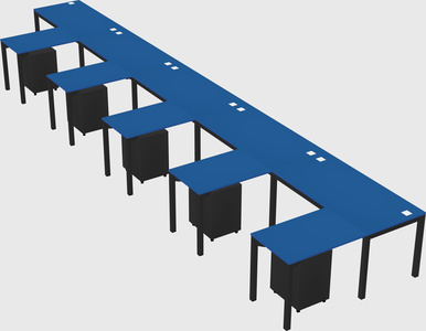 L-shaped desk
