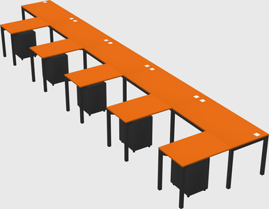 L-shaped desk