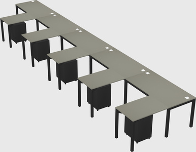 L-shaped desk
