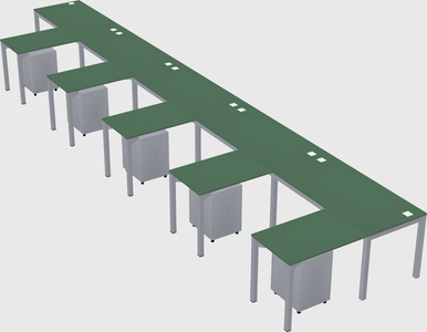 L-shaped desk