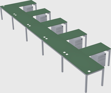 L-shaped desk