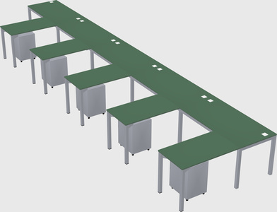L-shaped desk