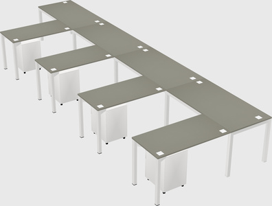 L-shaped desk