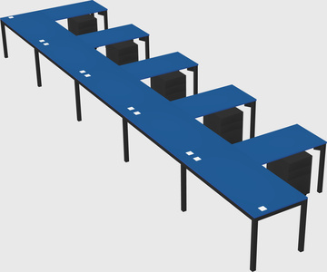 L-shaped desk