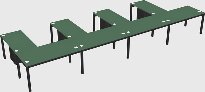 L-shaped desk
