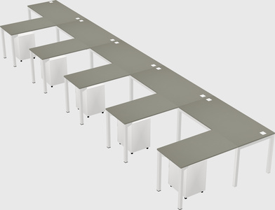 L-shaped desk