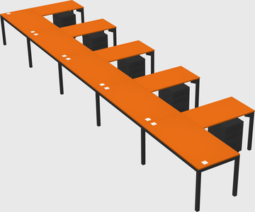 L-shaped desk