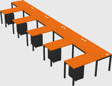 L-shaped desk