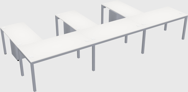 L-shaped desk