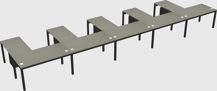 L-shaped desk