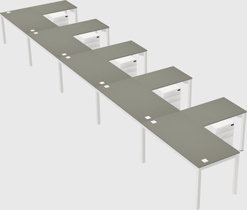 L-shaped desk