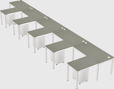 L-shaped desk